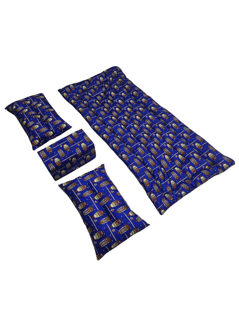 سمارت هوم طقم جلسة أرضية فاخر ٤ في ١ – مجلس عربي تراثي، طقم كنب أرضي، مفروشات للمجالس والاستراحات، يناسب هدايا رمضان - Image 4